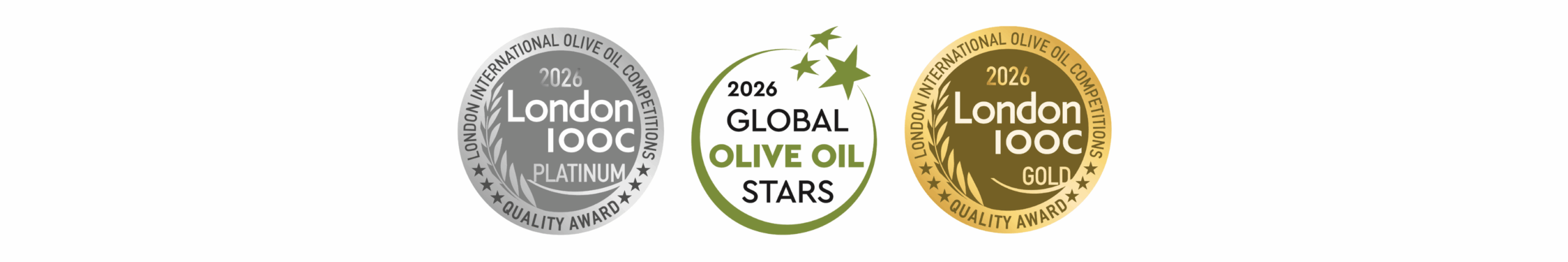 London IOOC Extra Virgin Olive Oil Awards - Willow Creek Olive Products win Gold and Platinum Awards
