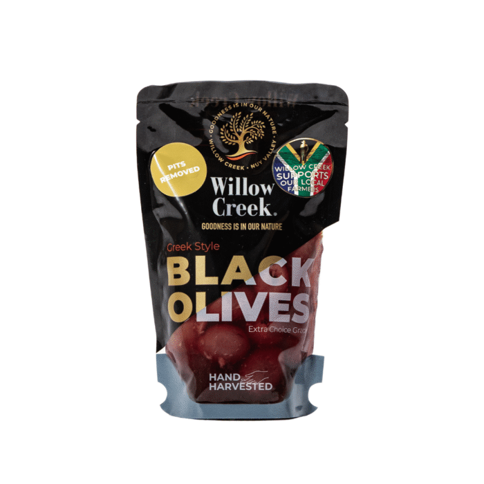 Willow Creek Olive Products - Greek Style Pitted Black Table Olives - Pits Removed