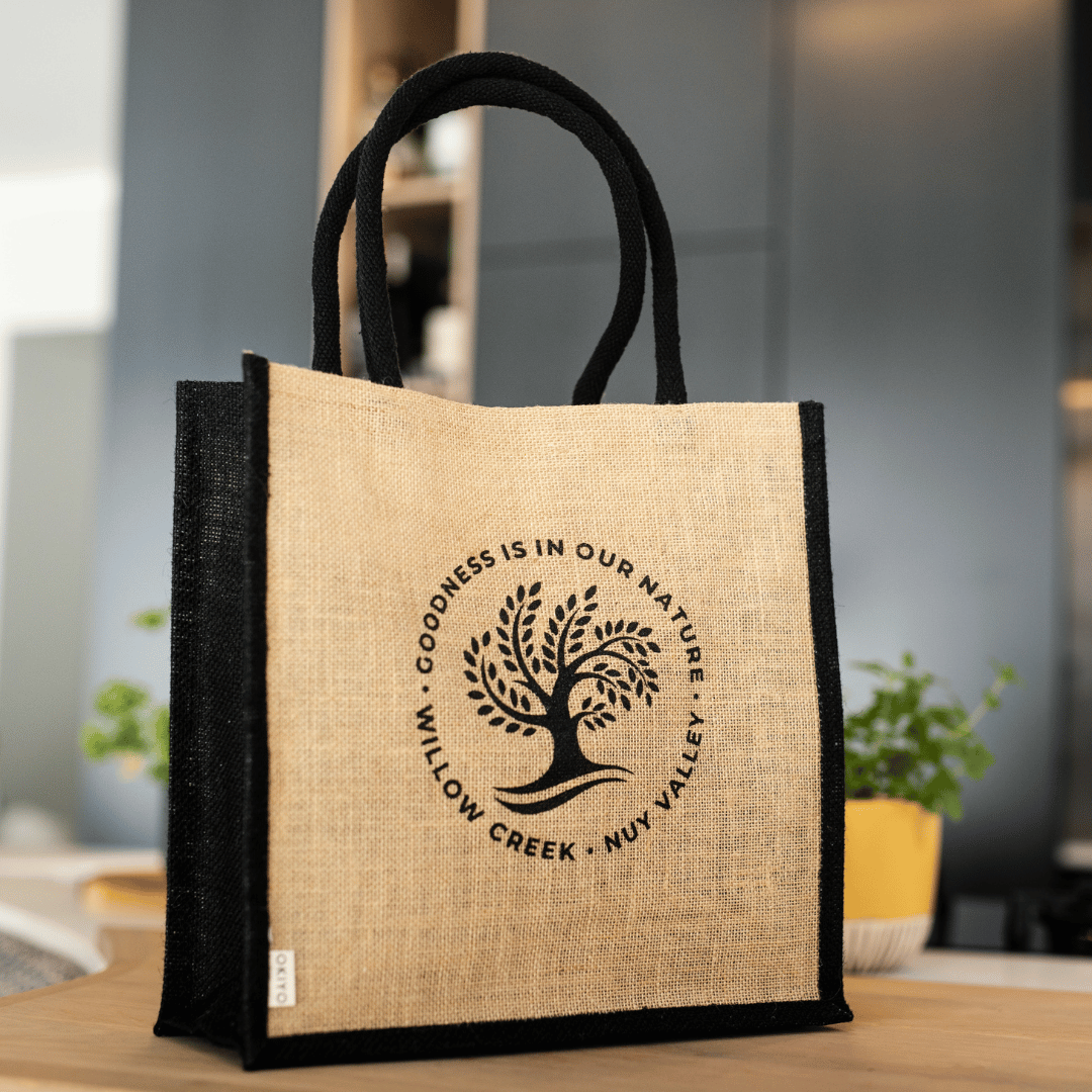 Willow Creek Olive Products - Jute and Cotton Willow Creek Shopper Bags