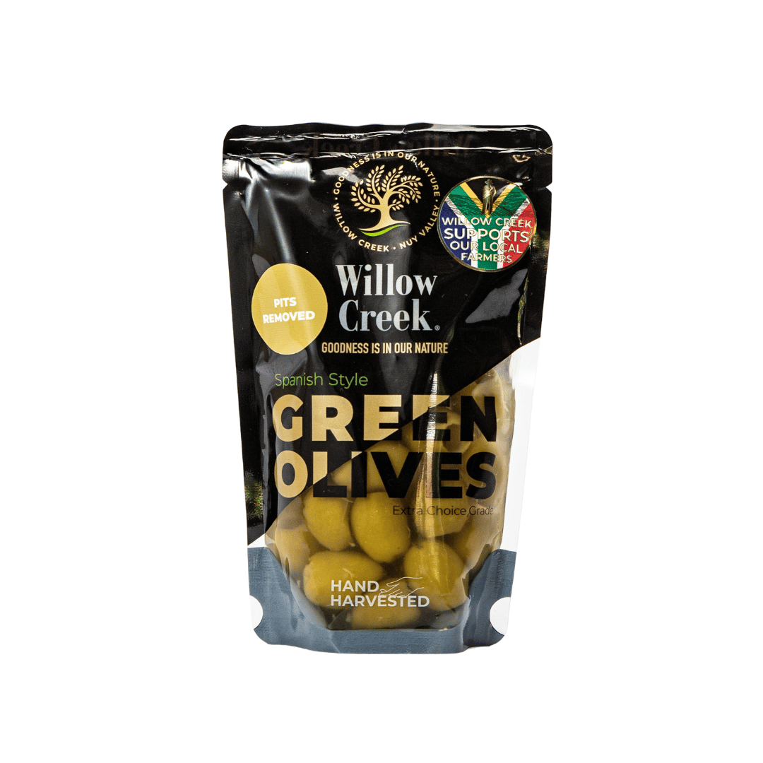 Willow Creek Olive Products - Spanish Style Pitted Green Table Olives - Pits Removed Olives